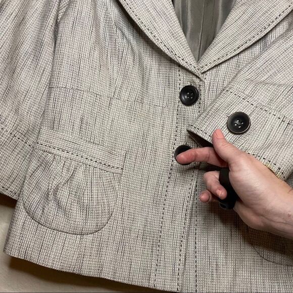 Classiques Entier Tailored Gray Blazer Sz S - Picture 6 of 10